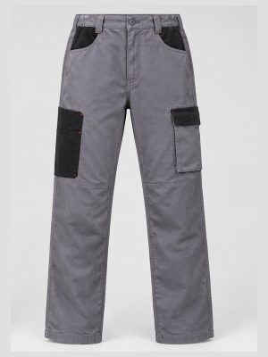 Dual-Tone Workwear Pant – Grey & Black