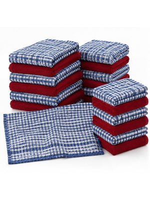Navy & Red Towel Collection