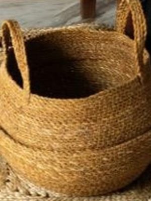 Seagrass Basket with Handles