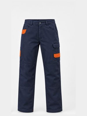 Workwear Pants – Navy & Orange