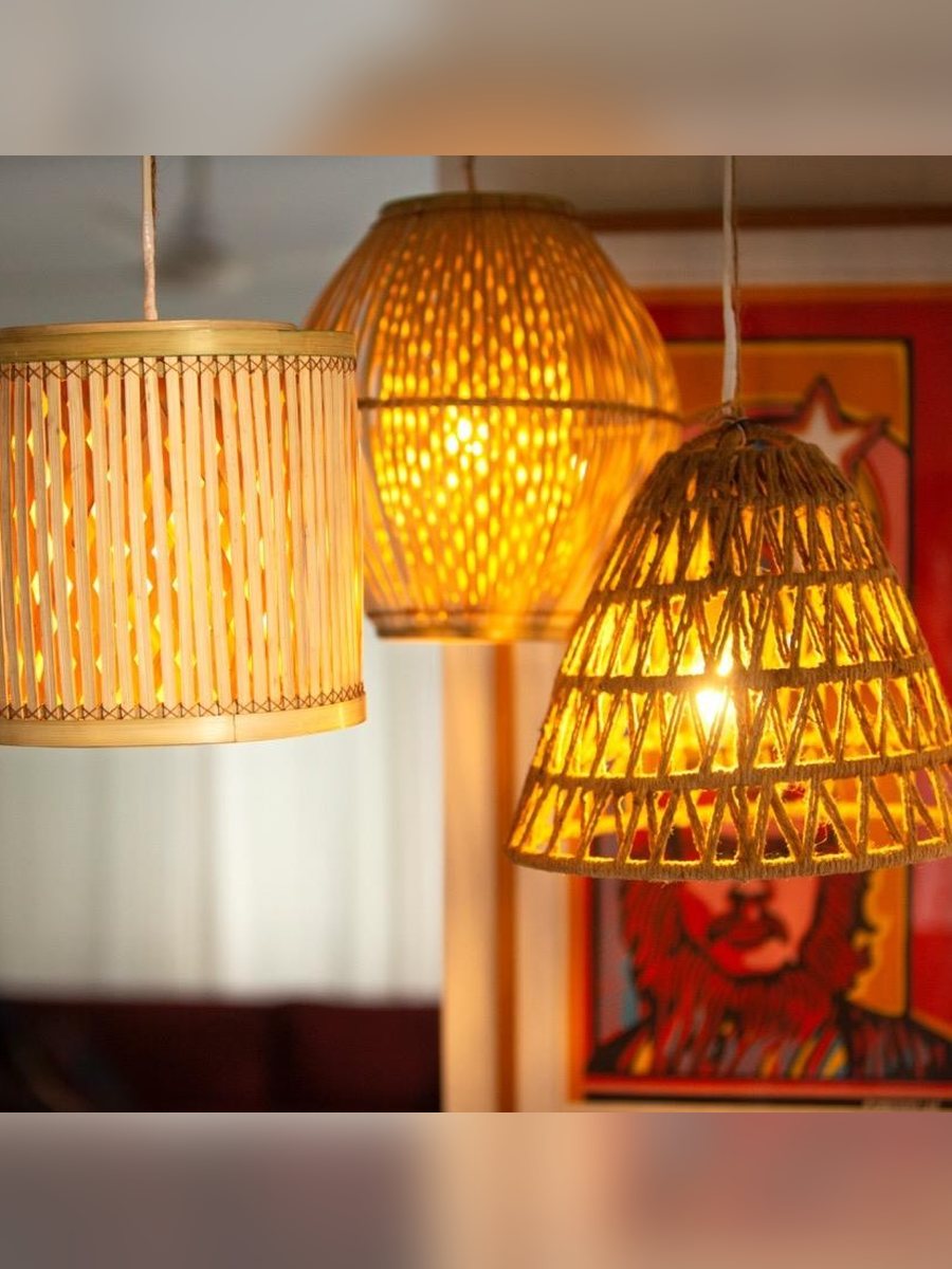 Woven Rattan Pendant Lamp Shades